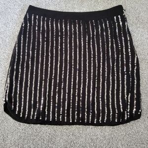 Black Angie Skirt with Sequins
